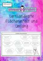 Vorschau - Arbeitsblätter - Lernlandkarte Flächeninhalt und Umfang - Deckblatt