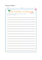 Vorschau - Stundenentwürfe - My summer holidays - Writing Activity - UpP verkürzt - Deckblatt