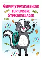 Vorschau - Arbeitsblätter - Geburtstagskalender - Stinktierklasse Klassenmaskottchen Grundschule 1 - Seite 1