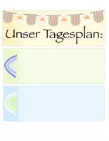 Vorschau - Bildkarten - Tagesplan für die Tafel: Fächerübersicht - Seite 1