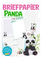 Vorschau - Arbeitsblätter - Schreibpapier / Briefpapier - Panda / Pandaklasse Grundschule - Deckblatt