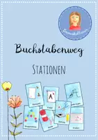 Vorschau - Bildkarten - Buchstabenweg-Stationen für die Buchstabenerarbeitung - Deckblatt