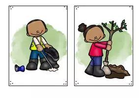 Vorschau - Bildkarten - Grünes Verhalten / Earth Day: Bild- und Wortkarten - Sachunterricht - Kl. 2/3 - Seite 3