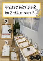 Vorschau - Arbeitsblätter - Stationsbetrieb im Zahlenraum 0 bis 5 #edukilights22 - Deckblatt