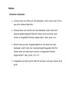 Vorschau - Arbeitsblätter - Einstieg zum Thema Grundriss und Aufriss von Würfelgebäuden - Deckblatt