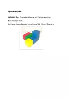 Vorschau - Arbeitsblätter - Einstieg zum Thema Grundriss und Aufriss von Würfelgebäuden - Seite 3