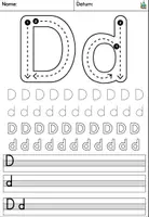 Vorschau - Arbeitsblätter - Buchstabe D - Buchstabeneinführung - Buchstabenblatt DaZ / Deutsch - Deckblatt