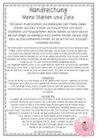 Vorschau - Arbeitsblätter - Meine Stärken und Ziele, Start ins Schuljahr, Reflexion Lernen lernen - Seite 1