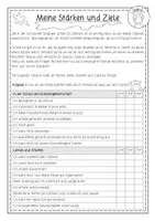 Vorschau - Arbeitsblätter - Meine Stärken und Ziele, Start ins Schuljahr, Reflexion Lernen lernen - Seite 2