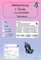 Vorschau - Arbeitsblätter - Gebetserhörung (zwei Stunden, differenziert) - Seite 1