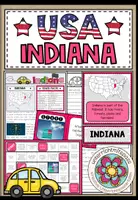 Vorschau - Spiele - USA - Indiana (Fact Sheets, Worksheets and Games) - Deckblatt