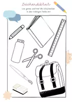 Vorschau - Arbeitsblätter - Materialpaket DaF DaZ Anfangsunterricht Grundschule/ Volksschule, Mittelstufe/Sek 1 - Deckblatt