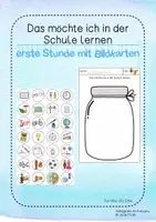 Vorschau - Arbeitsblätter - Das möchte ich in der Schule lernen erste Stunde erster Schultag - Deckblatt