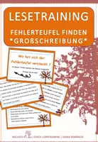 Vorschau - Aufgabenkarten - Herbst: Fehlerteufel Großschreibung - Lesekarten - Deckblatt