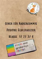 Vorschau - Anderer Materialtyp - Fehler sind Helfer, Cover, Radiergummi, Fuchsklasse, positive Fehlerkultur - Deckblatt