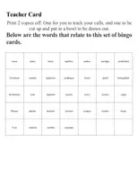 Vorschau - Spiele - Anatomy Bingo - Great for Review and Cover Lessons - Seite 2
