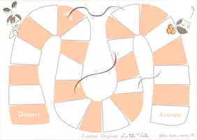 Aperçu - Jeux - Jeu de l'oie éducatif - Plateau ORANGE - Page de couverture