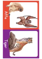 Vorschau - Präsentationen/Tafelbilder - 10 Tierkarten - Seite 1