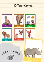 Vorschau - Präsentationen/Tafelbilder - 10 Tierkarten - Deckblatt
