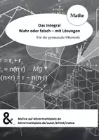 Vorschau - Arbeitsblätter - Lernerfolgskontrolle - Integral, orientierter Flächeninhalt - Seite 1