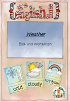Vorschau - Poster - ENGLISH Weather BK WK Bildkarten Wortkarten Einführung Wortschatz - Deckblatt