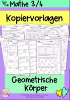 Vorschau - Arbeitsblätter - Kopiervorlagen Geometrische Körper - Deckblatt