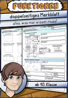 Vorschau - Merkblätter - Funktionen (10. Klasse) - Merkblatt - Deckblatt