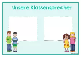 Vorschau - Bildkarten - Klassenrat - Schilder/Aushang Klassensprecher & Vertreter - Seite 3