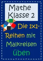 Vorschau - Arbeitsblätter - Einmaleins (1x1): Malkreisebuch zum Trainieren des Einmaleins mit Selbstkontrolle - Deckblatt