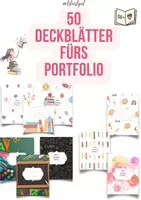 Vorschau - Mal- und Bastelvorlagen - Deckblätter für Portfolios in der Grundschule / Ordner - Deckblatt