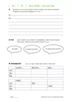 Vorschau - Arbeitsblätter - DaZ A1 Konjugieren ich du Sie - Deckblatt