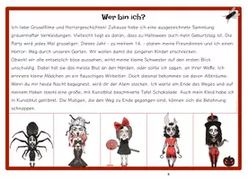 Vorschau - Arbeitsblätter - Leserätsel - Wer bin ich? Halloween Girls - DIFFERENZIERT - Seite 3