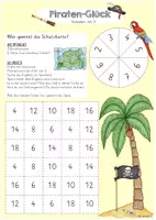 Vorschau - Arbeitsblätter - Spiel: Piraten-Glück (Einmaleins) - Seite 1