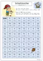 Vorschau - Arbeitsblätter - Spiel: Schatzsuche (Einmaleins) - Seite 3