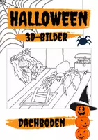 Vorschau - Mal- und Bastelvorlagen - Halloween 3D-Wackelfiguren-Bild "Dachboden" - Seite 2