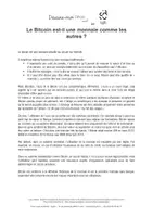 Aperçu - Fiches - Le Bitcoin est-il une monnaie comme les autres ? - Page 2