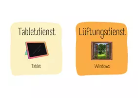 Vorschau - Mal- und Bastelvorlagen - Dienste Klassenraum - Seite 2