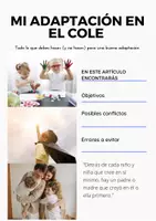 Vista previa - Tarjetas / Manipulativos - Mi adaptación en el cole - Portada