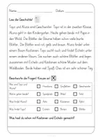 Vorschau - Arbeitsblätter - Lesen, Textverständnis, Differenzierung, Tayo und Aluna im Herbst - Seite 2