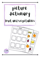 Vorschau - Arbeitsblätter - Picture Dictionary fruit & vegetables Englisch Grundschule - Deckblatt
