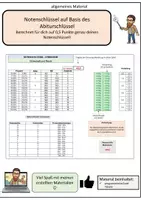 Vorschau - Anderer Materialtyp - Notenschlüssel auf Grundlage des Abiturschlüssels - Bayern - Deckblatt