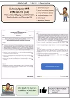 Vorschau - Klassenarbeiten - Schulaufgabe 1 - Gymnasium - Oberstufe 12 - WR - Deckblatt