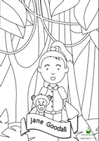 Vorschau - Mal- und Bastelvorlagen - 5 Jane Goodall Ausmalvorlag - Wissenschaftler*innen im Laufe der Jahrhunderte - Deckblatt