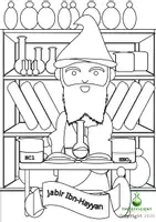 Vorschau - Mal- und Bastelvorlagen - 8 Jabir Ibn-Hayyan Ausmalvorlag - Wissenschaftler*innen im Laufe der Jahrhunderte - Deckblatt