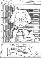 Vorschau - Mal- und Bastelvorlagen - 11 Mary Jackson Ausmalvorlag - Wissenschaftler*innen im Laufe der Jahrhunderte - Deckblatt