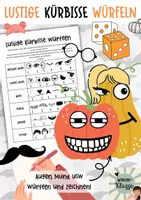 Vorschau - Mal- und Bastelvorlagen - Lustige Kürbisse würfeln und malen I Kunstprojekt für den Herbst/Halloween - Deckblatt