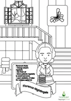 Vorschau - Mal- und Bastelvorlagen - 16 Florence Nightingale Ausmalvorlag - Wissenschaftler*innen im Laufe der Jahrhunderte - Deckblatt