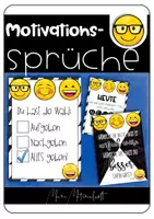 Vorschau - Poster - Emoji-Klassenzimmer: Motivationssprüche - Deckblatt