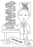Vorschau - Mal- und Bastelvorlagen - 29a Crick Ausmalvorlag - Wissenschaftler*innen im Laufe der Jahrhunderte - Deckblatt