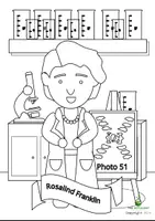 Vorschau - Mal- und Bastelvorlagen - 30 Rosalind Franklin Ausmalvorlag - Wissenschaftler*innen im Laufe der Jahrhunderte - Deckblatt